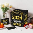 thumbnail image 4 of Caja decorativa de cartón plegable para graduados con 2024 tarjetas de deseos de graduación, 4 of 5