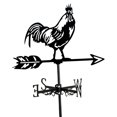 thumbnail image 4 of Veleta de gallo, veleta de Metal para animales, accesorios de decoración de techo, indicador de dirección del viento para granja, 4 of 8