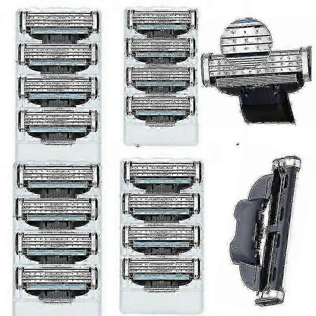 16pcs For Gillette Mach 3 Razor Blades Stainless Steel Blades Replacments