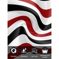 thumbnail image 7 of Red Black Stripe Cloth Napkins Set of 4 Reusable Dinner Napkins, Farmhouse Watercolor Modern Geometric Cocktail Napkin Washable Table Napkins for Wedding/Holiday Party/Baby Shower 20"x20", 7 of 7