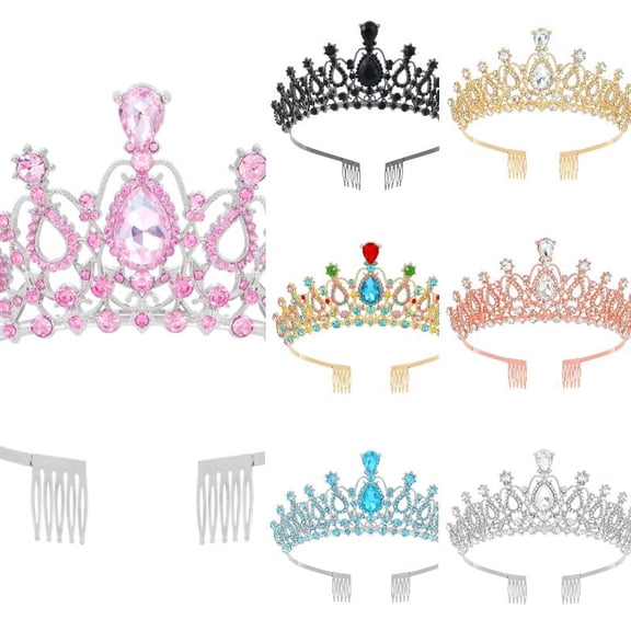 Wdgfv Girls Hair Accessories Sparkly Headband For Kids Party Wedding Dress Up Birthday Celebration Over 8 years