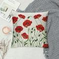 thumbnail image 2 of Nawypu  Flower Pillow,Home Decorative Throw Pillow Cover Poppies of Spring Season Pastoral Flowers Botany Bouquet Field Nature Theme Art Cushion for Couch/Sofa/Bedroom Pillow, 2 of 5