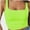 Neon Lime Green, variant on Womens Sleeveless Tanks Strappy Square Neck Skinny Cami Tops Basic Workout Fitness Crop Tank Top