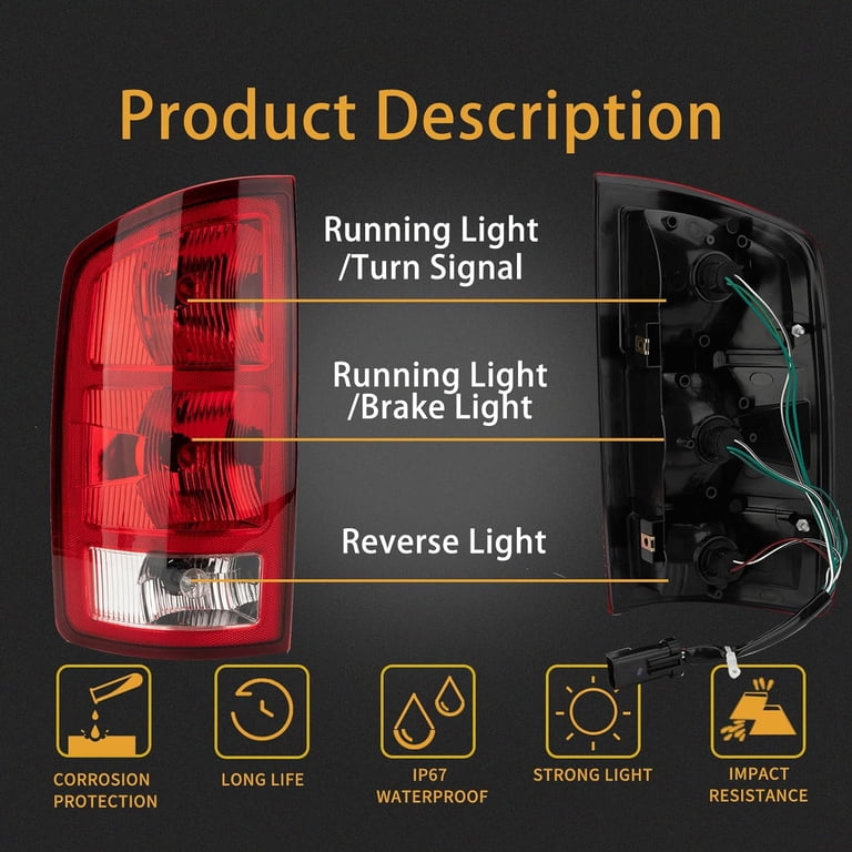 Replacement Tail Light Lamp Circuit Board Assembly Left