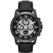 Fossil Men's Grant ME3028 Black Leather Japanese Automatic Fashion Watch