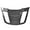 Carbon Fiber Print, variant on Ikon Motorsports Compatible with 15-24 Ford Mustang IKON V2 Style Rear Window Louver Sun Shade Cover Windshield Vent - ABS Matte Black 2015 2016 2017 2018 2019 2020