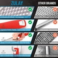 thumbnail image 5 of Zulay Kitchen Professional Stainless Steel Flat Handheld Cheese Grater - Red, 5 of 7
