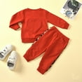 thumbnail image 3 of Sunnyoo Girls Long Sleeve Leopard Print Sweatshirt Pants Outfits 2Pcs Clothes Set, 3 of 8