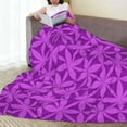 thumbnail image 4 of Geometric Seamless Repeating Curves Pattern Throw Blanket, Super Soft Anti-Pilling Flannel Bed Blankets, 50"x40", 4 of 8