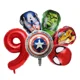 thumbnail image 1 of Decoración de cumpleaños de Los Vengadores para niños, vajilla desechable, fondo 3D de SpiderMan, globo de Iron Man, suministros de fiesta de superhéroes, 1 of 5