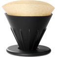 thumbnail image 1 of Czcpp-Goutte à Café Pliable, Cafetière de Camping Portable Cône, Support de Filtre à Café en Silicone Réutilisable pour Maison, Voyage, Bureau, Randonnée, Sac à Dos (Noir), 1 of 4