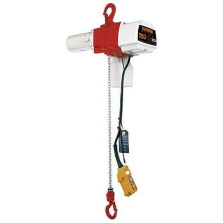 - HARRINGTON ED525DS-20 Electric Chain Hoist, 525 lb., 20 ft.