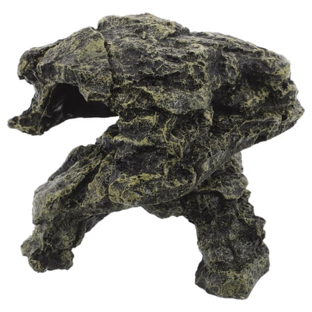Alasum Resin Turtle Basking Platform with Ramp and Hideout, Multifunctional Dock for Reptile and Aquatic Pets