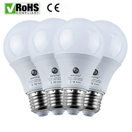 4 Pack Dusk To Dawn Light Sensor Bulb E27 7w 9w Lamp Post 4 Pack Dusk To Dawn Light Sensor Bulb E27 7w 9w Lamp Post Security Fence Outdoor With Photosensor Detection Indoor Lighting