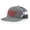Heather Grey/American Flag, variant on Trenz Shirt Compant Raisin Hell Mens Mesh Back Embroidered Trucker Hat, White/Black/Black