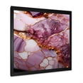 thumbnail image 2 of Designart "Marble Agate River in Pink and Gold V" Abstract Framed Wall Art Decor - Modern Gold Abstract Fractal Living Room Framed Canvas Art, 2 of 6