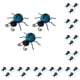 thumbnail image 1 of Toystoory 3 pack/lot elegante decoración del hogar mano de obra exquisita y artística diseño exquisito estilo único decoraciones de jardín Cielo azul 10Conjunto, 1 of 6