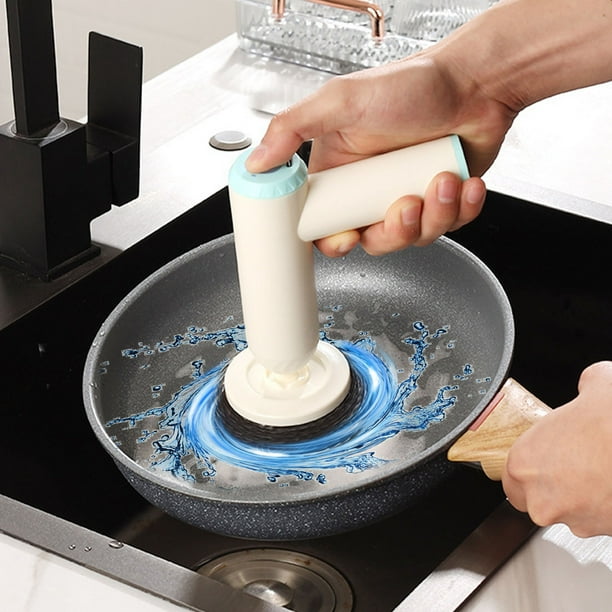 Cepillo de pelo Cepillo de limpieza inalámbrico Limpiador multifuncional Cepillo de limpieza de cocina Cepillo de mano Herramienta de limpieza de pisos Cepillo eléctrico