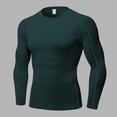 thumbnail image 2 of SUYIDA Men's Tight Fitting Sports Top, Long Sleeve Running Training Tee, Fitness Gym Activewear Shirt, 2 of 4