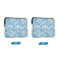 thumbnail image 7 of FORMRS 13-13.3 inch Laptop Sleeve Case Soft Carrying Quilted Computer Bag Cover, Blue Snowflake, 7 of 7