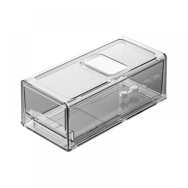 Plastic Stackable Kitchen Storage Box With PullOut Drawer Container