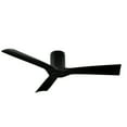 thumbnail image 3 of Aviator 54" Matte Black Smart Flush Mount Ceiling Fan with Remote Control, 3 of 10