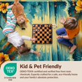 thumbnail image 4 of Design&I 4'x6' Ultra Soft Area Rug, Hawaii Guitar Musical Party Tiki Wave Hibiscus Motifs Luau Surf None Fluffy Washable Non Shedding for Bedroom Living Room Home Office, 4 of 7