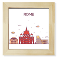 thumbnail image 1 of Rome Italie Motif de Repère Carré Cadre Photo Mur Tableau Affichage, 1 of 3