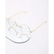 thumbnail image 4 of Gafas Pro Acme Retro con montura redonda de metal y lente transparente, color dorado, 4 of 5