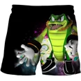 thumbnail image 3 of Pantalones de playa para niños de 4 a 14 años, pantalones cortos Sonic The Hedgehog, pantalones Harajuku para niñas y niños, estampado de dibujos animados en 3D, 3 of 5