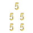thumbnail image 1 of maskred House Numbers for Outside Simple Style Numerical Signs Sign Exquisite Number Mark Accessories Number Mark Marking Accessory Number 5 5PCS, 1 of 6