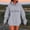 Gray, variant on Plus Size Sweatshirts for Womens Pullover Fashion Casual Ladies Printed Long Sleeve Tops Blouse Hooded Sweatshirts