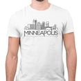 thumbnail image 2 of Skyline Minneapolis Minnesota Shirt Unisex Large White, 2 of 5