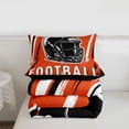 thumbnail image 4 of Erosebridal Teens Ball Sport Comforter Sets Twin Size, Retro Rugby Comforters & Duvets, American Football Decor, Reversible 2pcs, 4 of 7