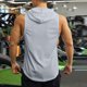 thumbnail image 4 of pstuiky Camisetas sin mangas para hombre, Blusa informal de verano con capucha y sin mangas de color liso para hombre Camisas para hombres xl, 4 of 5