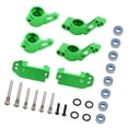 thumbnail image 2 of Kits de Dirección Baoblaze Bloques de Dirección y Ruedas de Aleación de Aluminio Verde para RC 1/10, 2 of 8