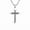 Silver Cross, variant on New men's cross necklace five-pointed star necklace flame cross necklace domineering fashion pendant