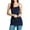 NAVY, variant on Women & Plus Basic Cami with Adjustable Spaghetti Straps Layering Tank Top (4PK: NAVY/NAVY/NAVY/NAVY, L)