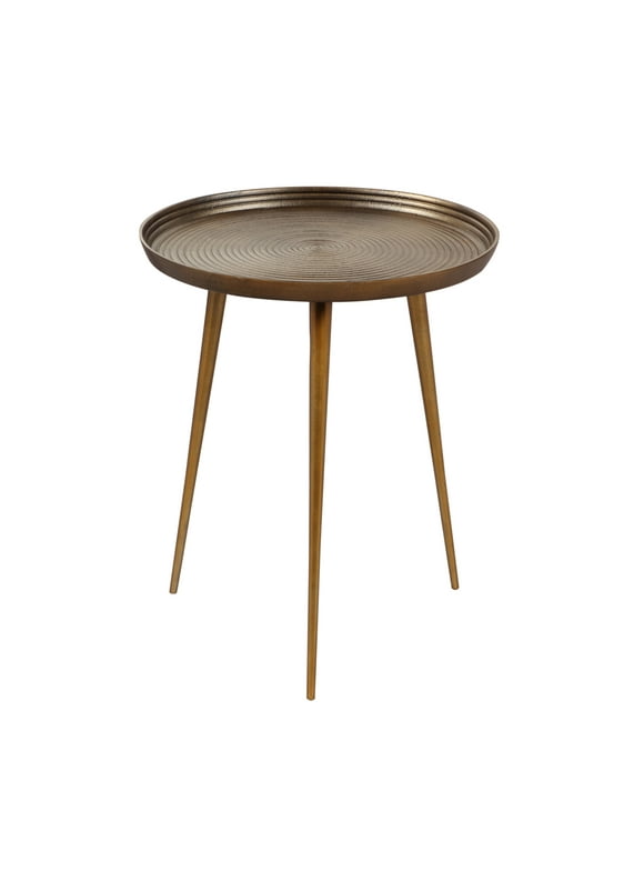 brass end table with storage