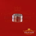 thumbnail image 3 of King of Bling's 925 Sterling White Silver Round Cubic Zirconia 0.50ct Fashion Men's Ring Size 10, 3 of 12