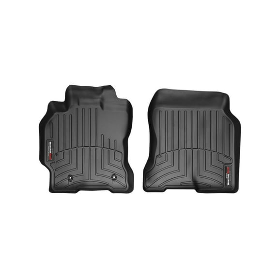 WeatherTech Custom Fit FloorLiners compatible with 2004-2009 Toyota Prius - 1st Row (Driver & Passenger), Black