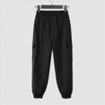 thumbnail image 7 of Gibobby Boys Pants Toddler Baby Boy Winter Active Jogger Pants Elastic Waist Pocket Solid Color Athletic Sweatpant 2T 3T 4T 5T 6T 7T 8T Little Boys Winter Pants(6-7 Years,Black), 7 of 7