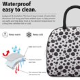 thumbnail image 3 of Insulated Lunch Bag for Women, Floral Print Oxford Fabric Lunch Box, Leakproof Thermal Cooler Tote for Work, School & Picnic, Leopard Animal Print, 3 of 5