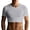 #01-Grey, variant on Men's Fitted Crop T-Shirt Cotton Blend Athletic Workout Top Solid Cropped Tee Short Sleeve Workout Hot Shirts Men