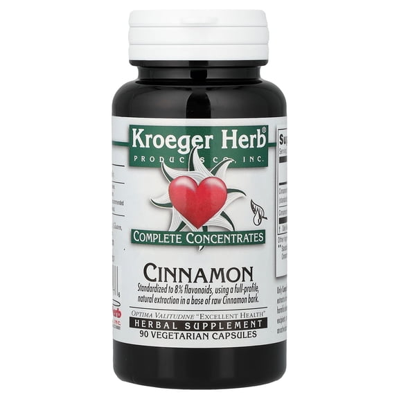 Kroeger Herb Co Complete Concentrates, Cinnamon, 90 Vegetarian Capsules