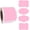 Pink, variant on 2 x3 Pink Label Stickers, Self-Adhesive Gift Tag Stickers, Write on Blank Labels for Essential Oil Bottles, Gifts, Name Tags, Fancy Shapes 200PCS