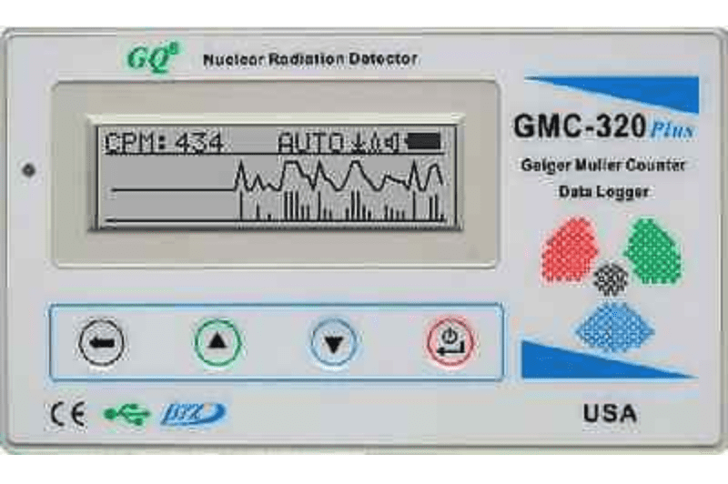 DTG-01 Desktop Professional Geiger Counter Nuclear Radiation Detection Monitor with Digital Meter and External Wand Probe 0.001 mR/hr Resolution NRC Certification Ready 1000 mR/hr Range 