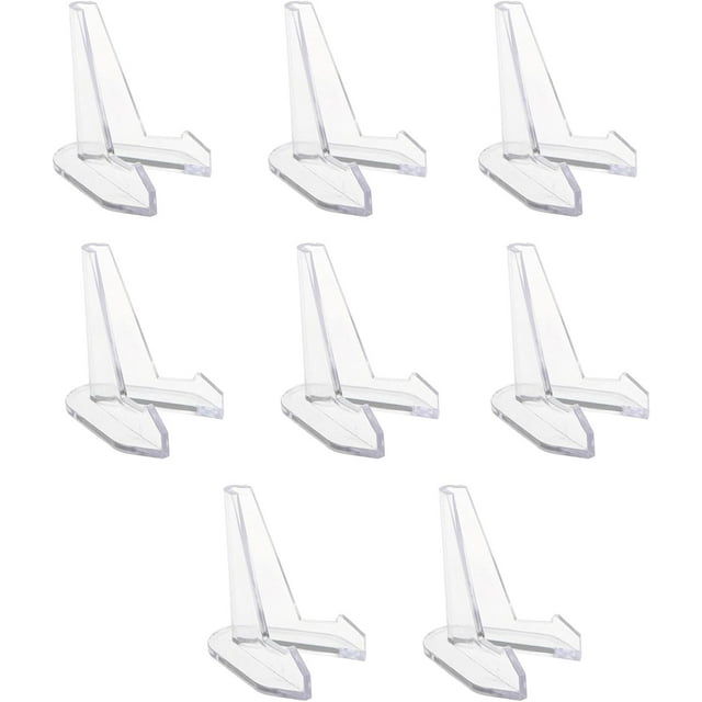 Yazoeia 8 Pcs Support de Présentation de Pièces en Acrylique Porte-Cartes Clair Défi Commémoratif Porte-Pièces Support CJC912-153162