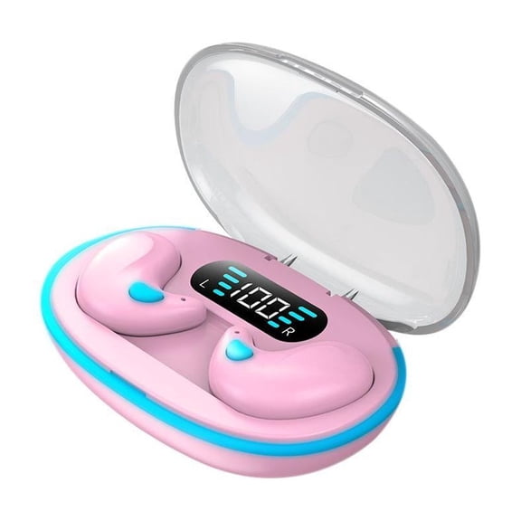 tkerinse Bone Conduct Sleep Bluetooth Headset, Invisible Sleep Wireless Earphone IPX5 Waterproof, In-Ear 5.3 Noise Cancelling Sports Earphones, Sense-Free Micro Sleep Earbuds for Smartphone, Tablets