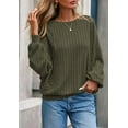 thumbnail image 2 of PRETTYGARDEN Womens Batwing Long Sleeve Shirts Fall Fashion Crewneck Tunic Tops Dressy Casual Loose Fit Lightweight Sweaters, 2 of 8